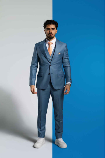 Türkisblau Business Suit