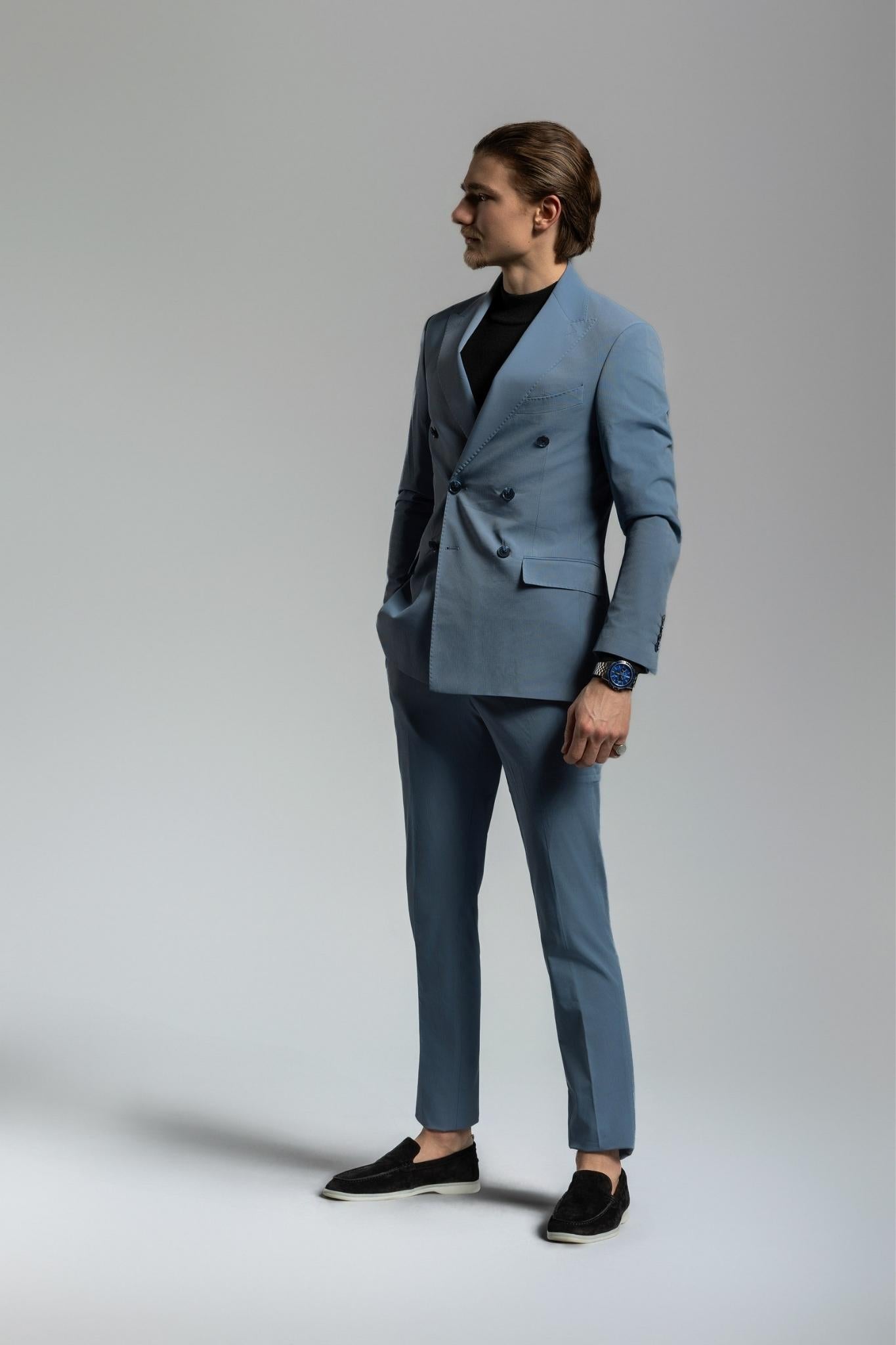 Anzug hellblau Nils – | Bellino Moda