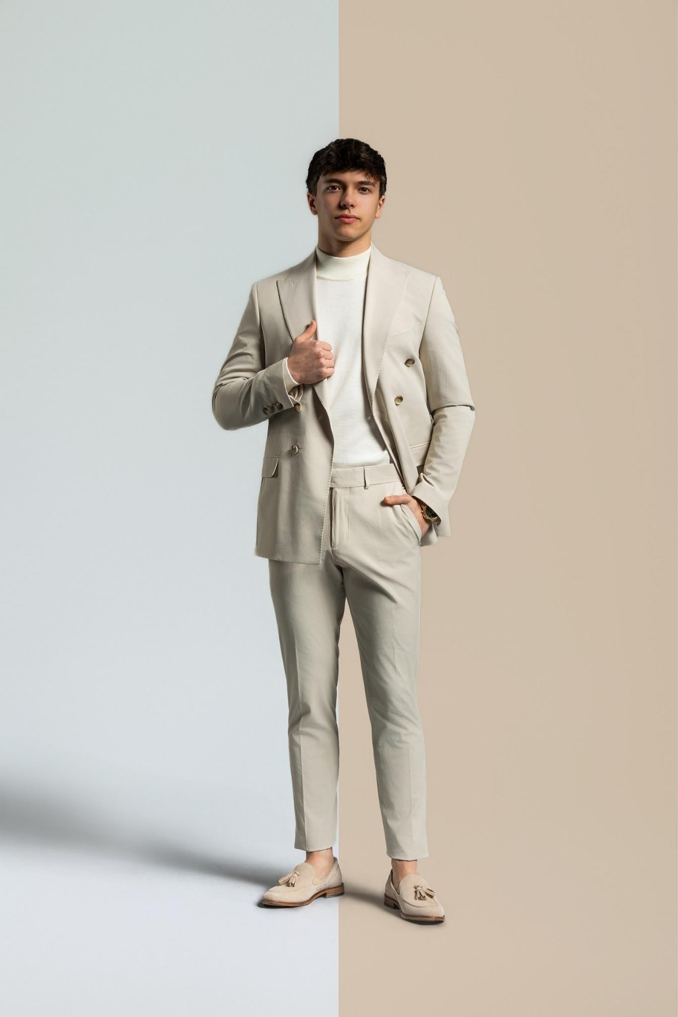 anzug mike beige – | Bellino Moda