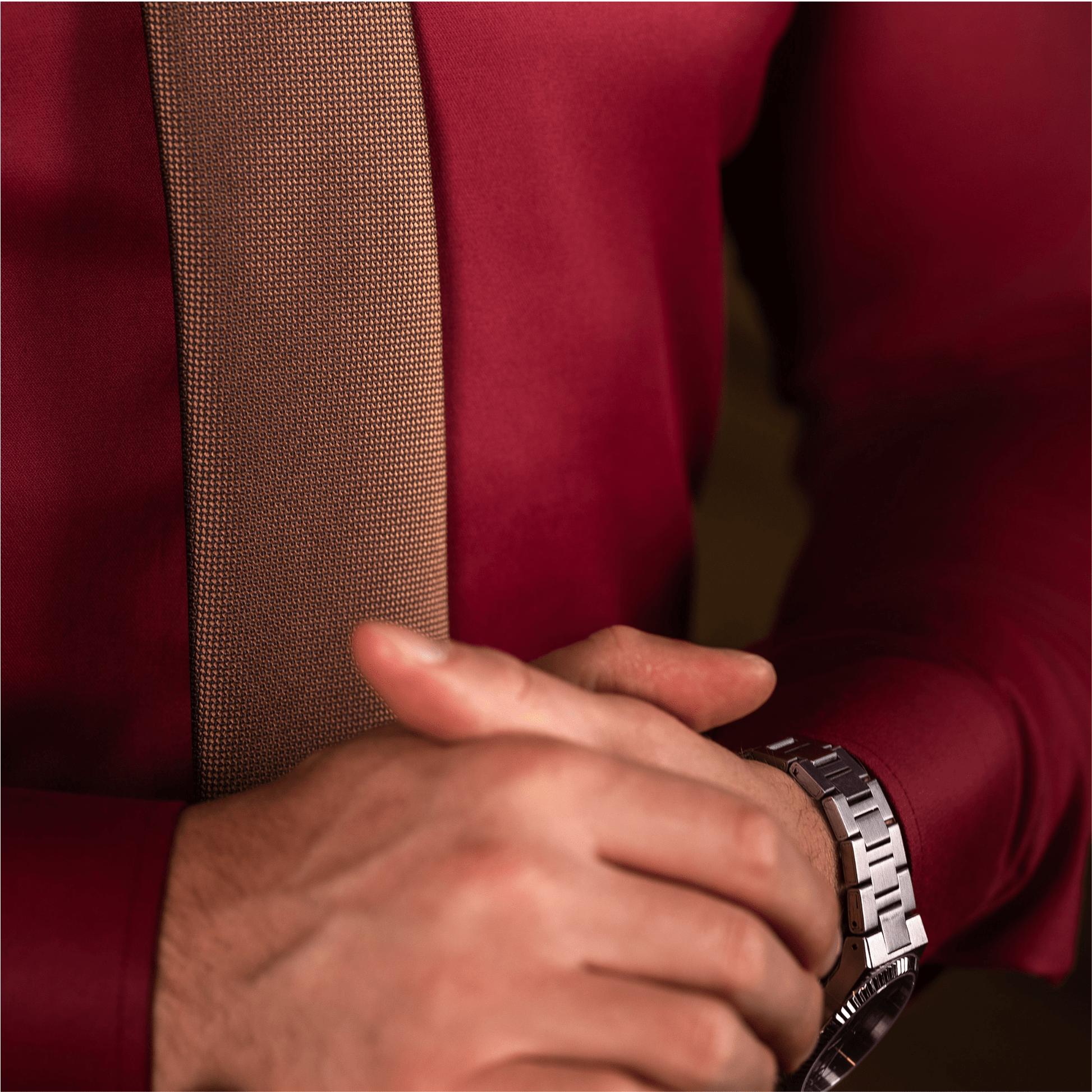 Anzugshemd NoBuch Bordeaux – | Bellino Moda