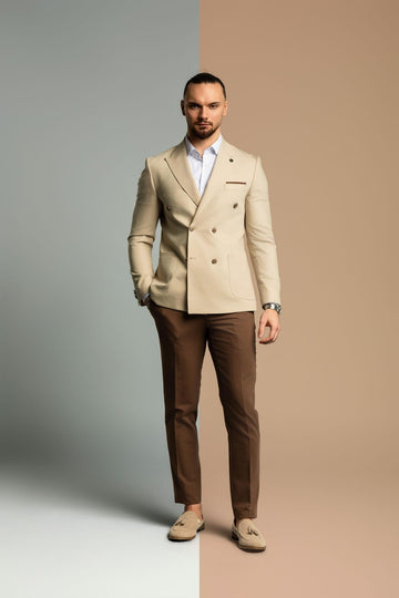 Business Suit beige – | Bellino Moda
