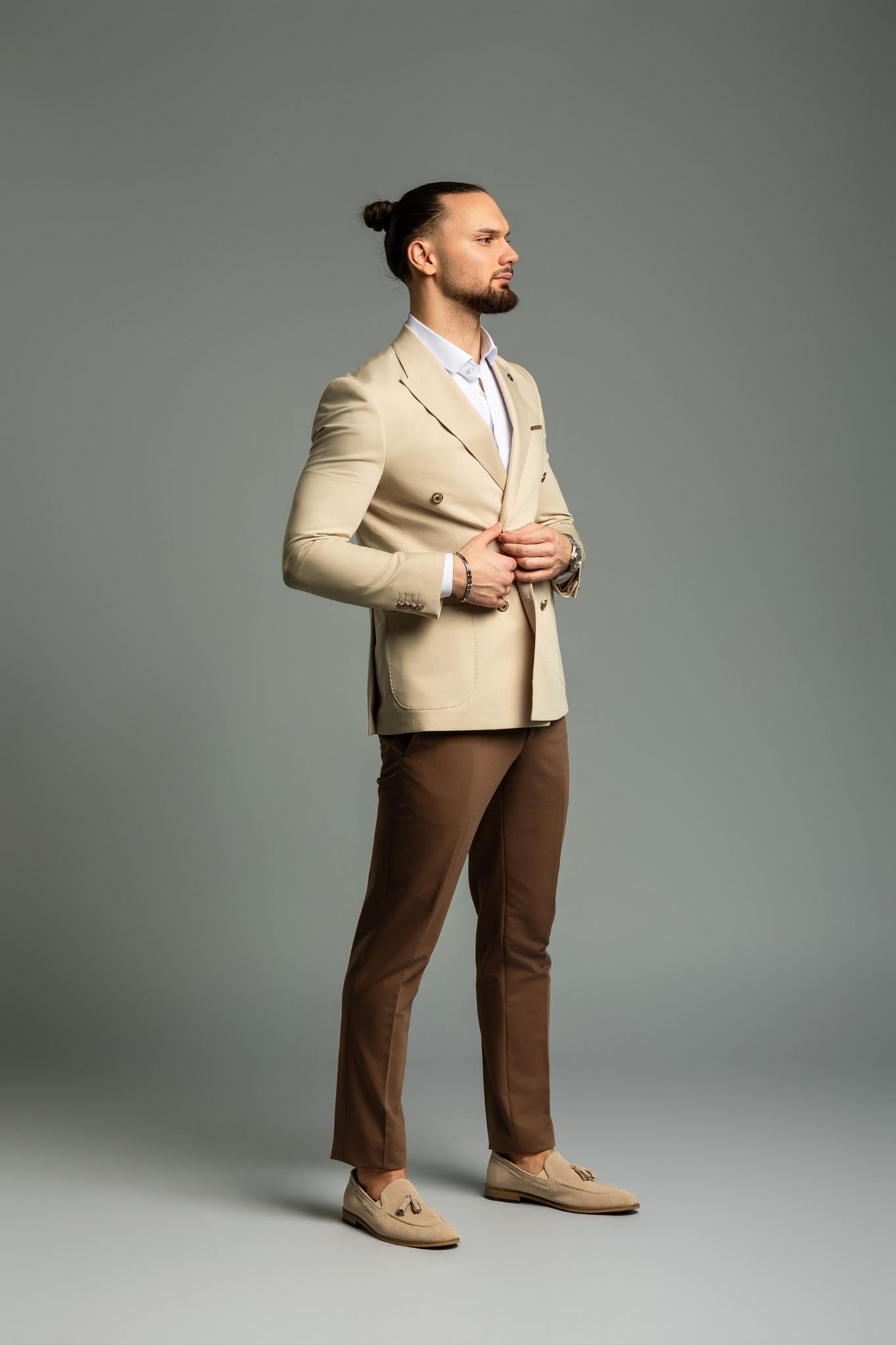 Business Suit beige – | Bellino Moda