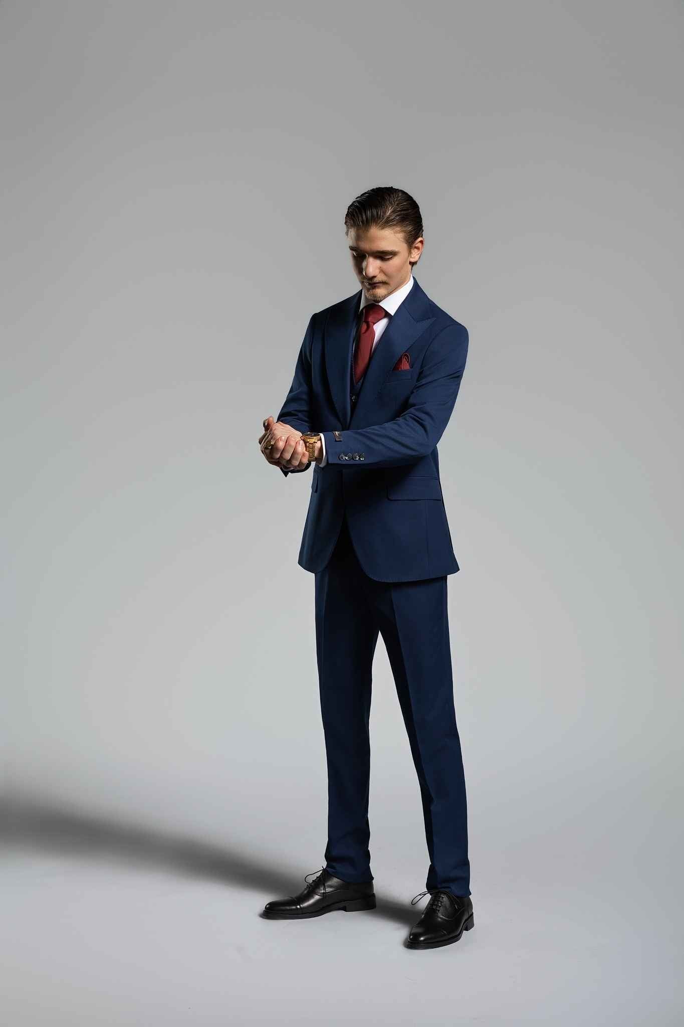 Business Suit dunkelblau – | Bellino Moda