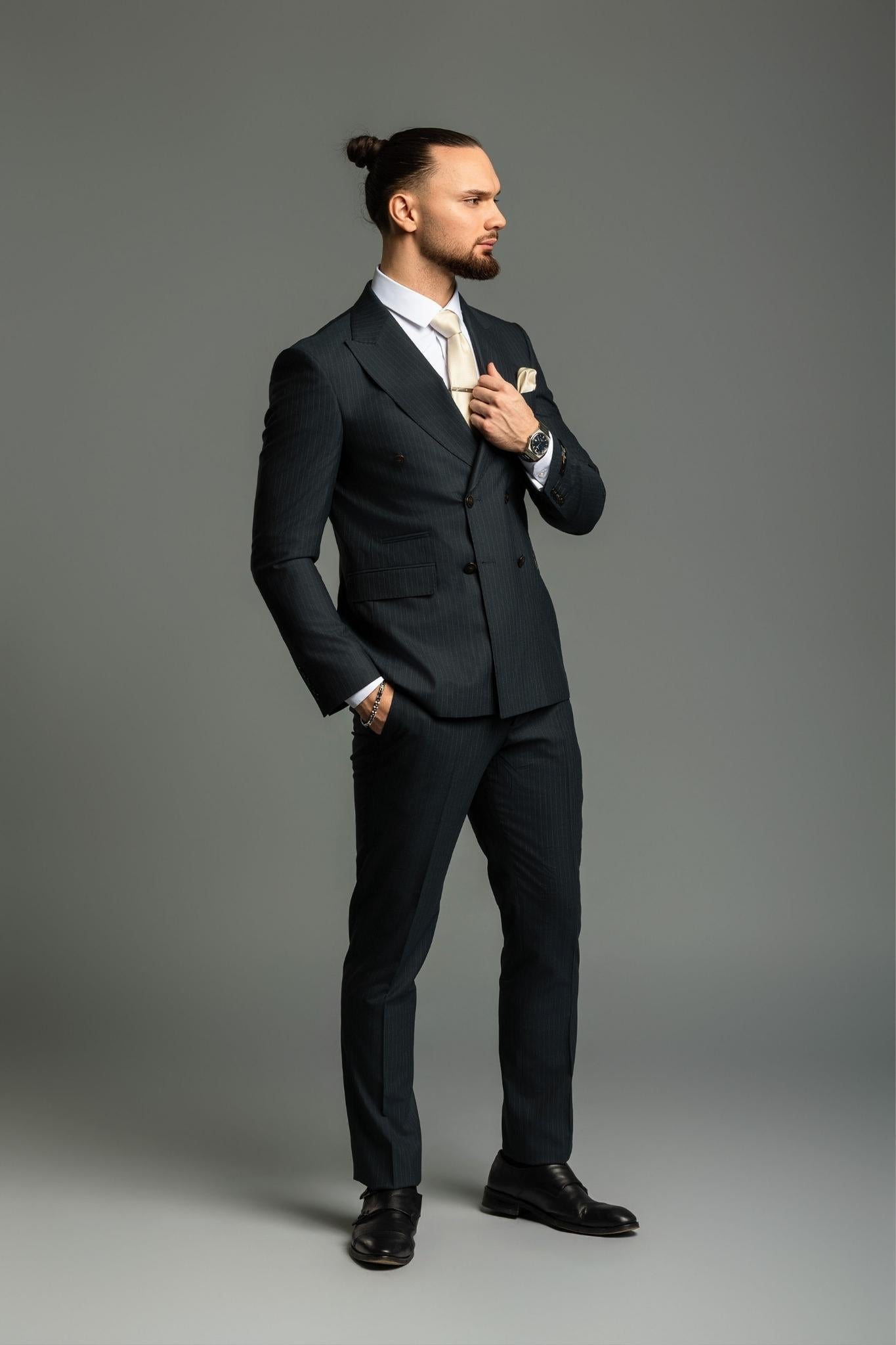 Business Suit dunkelgrün – | Bellino Moda