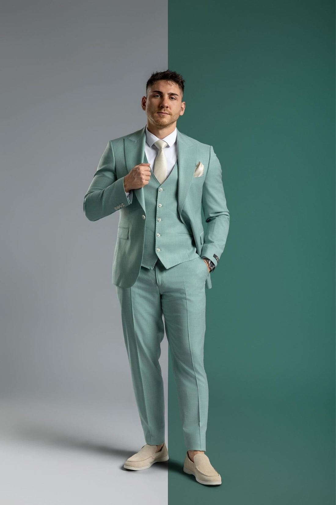 Business Suit dunkeltürkis – | Bellino Moda