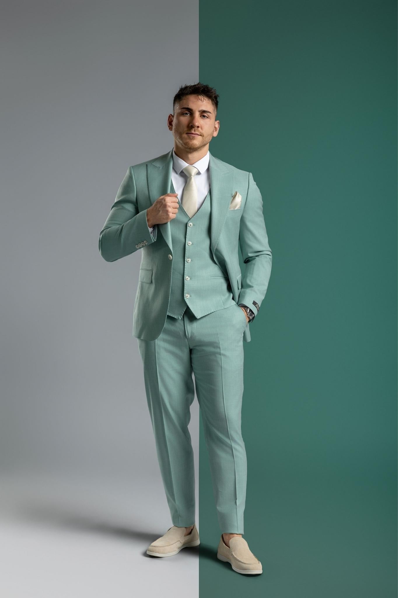 Business Suit dunkeltürkis – | Bellino Moda