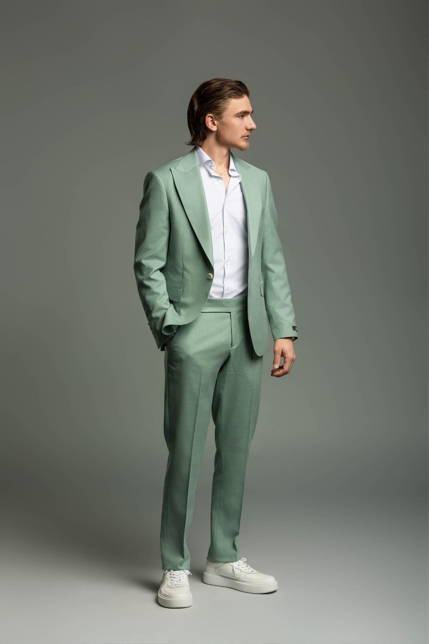 Business Suit hellgrün – | Bellino Moda