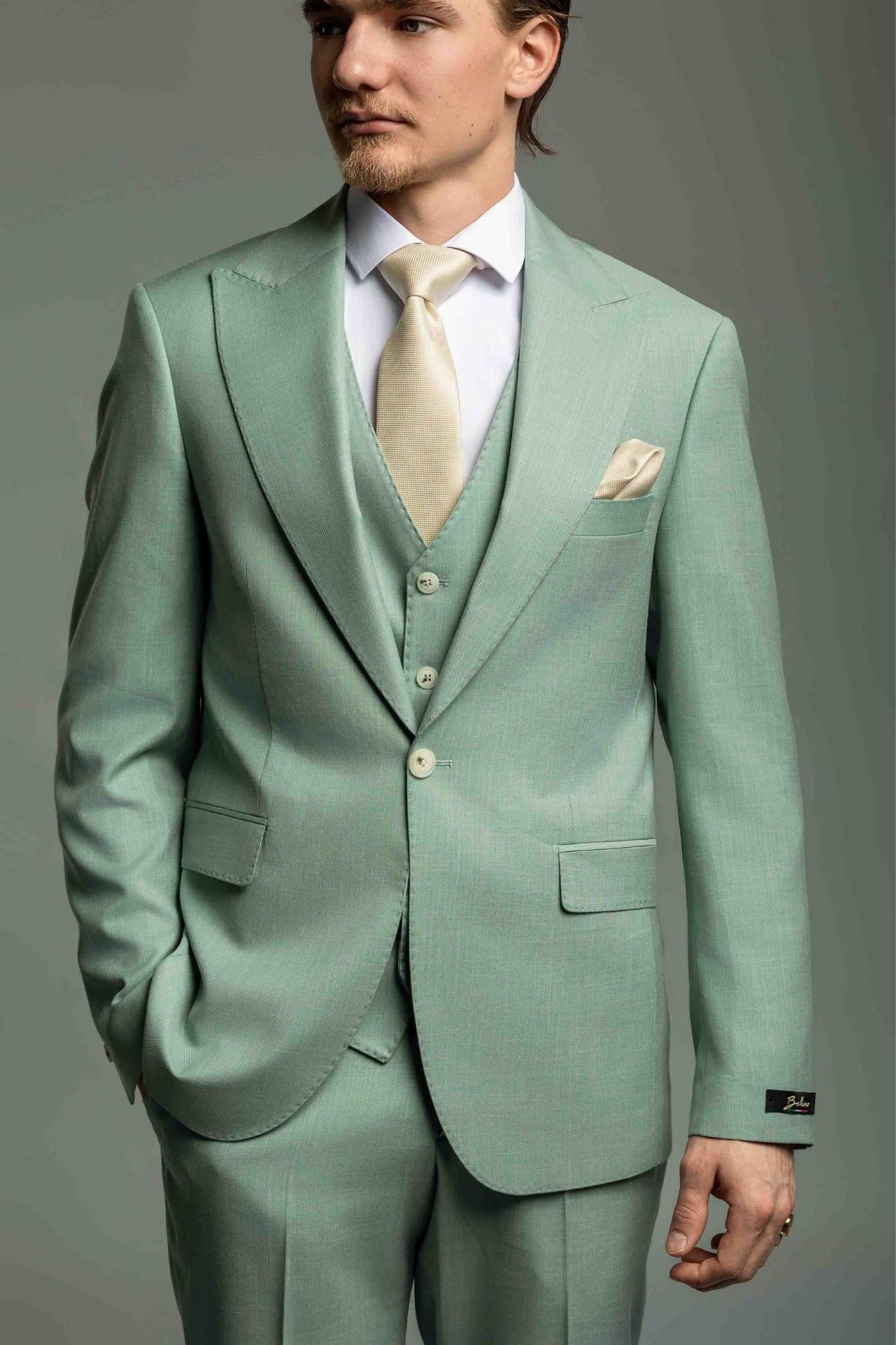 Business Suit hellgrün – | Bellino Moda