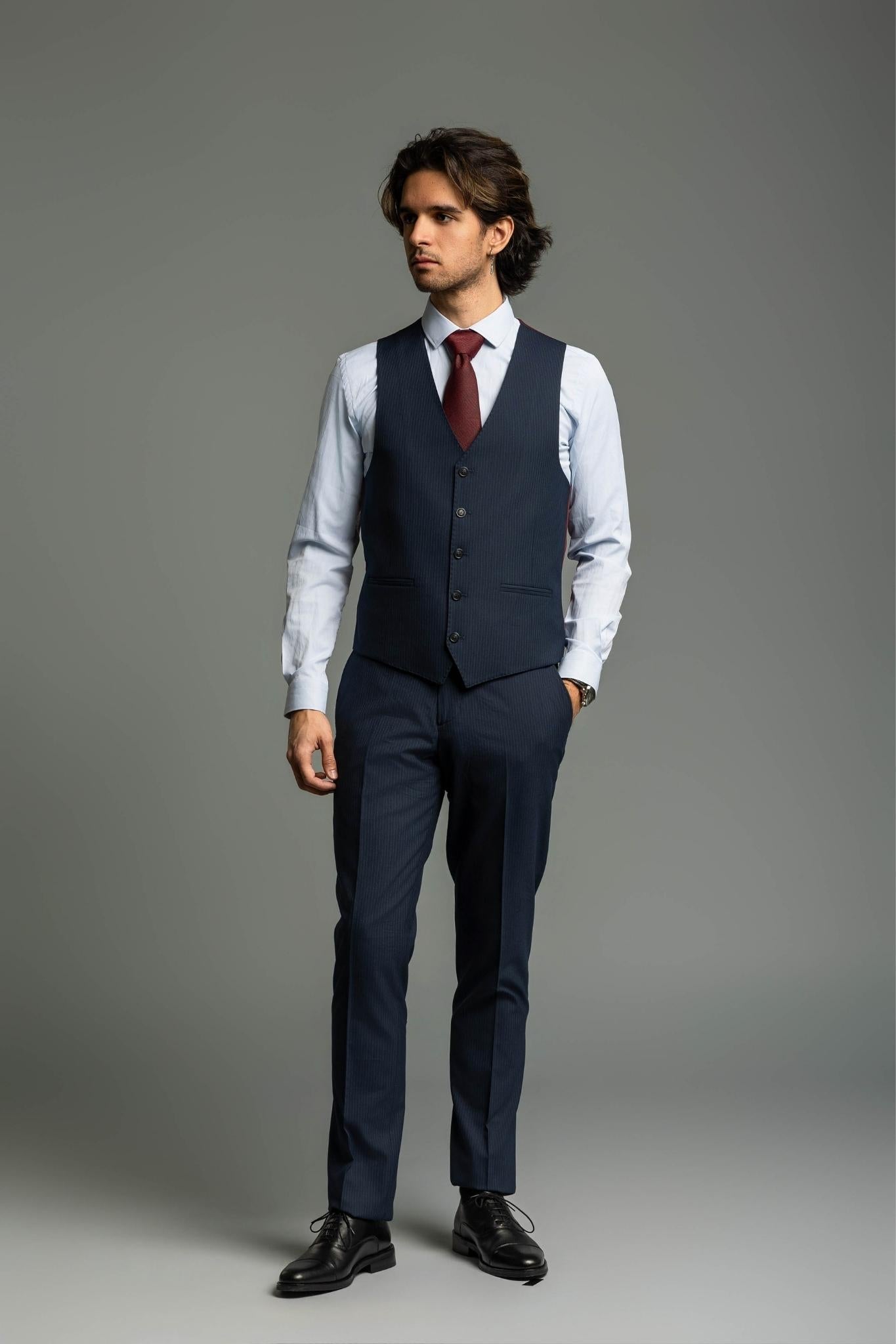 Business Suit Pilot gestreift – | Bellino Moda