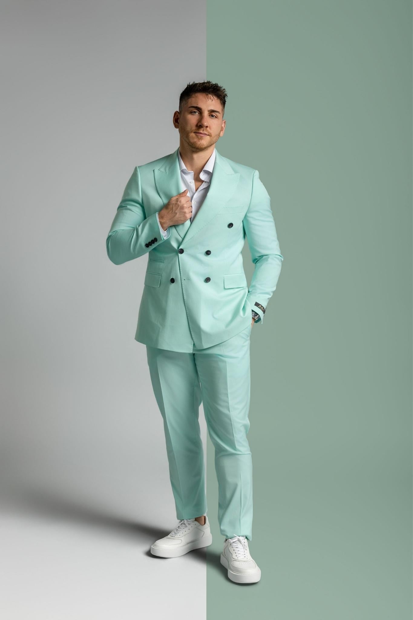 Business Suit türkis – | Bellino Moda