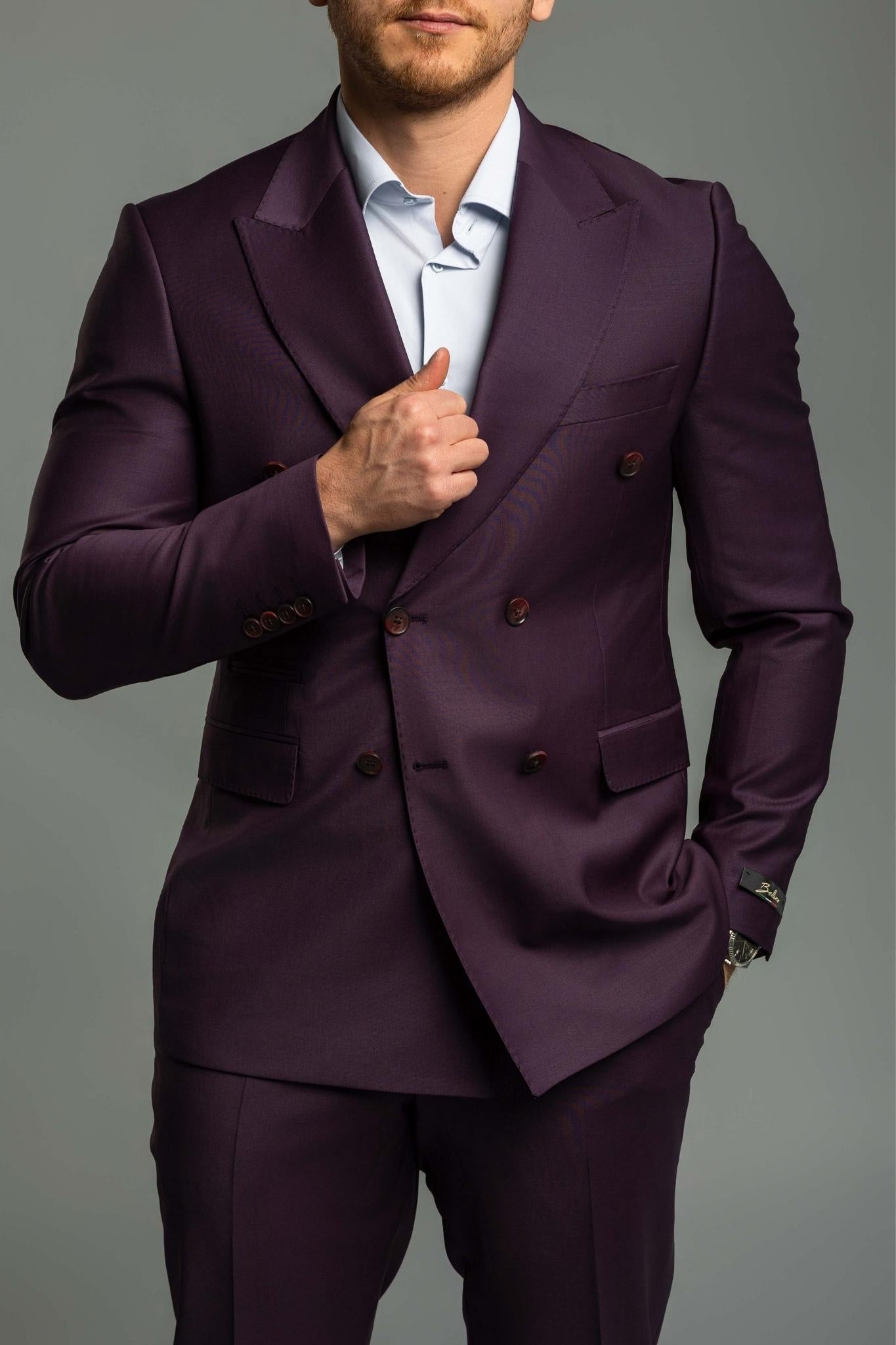 Business Suit violett – | Bellino Moda