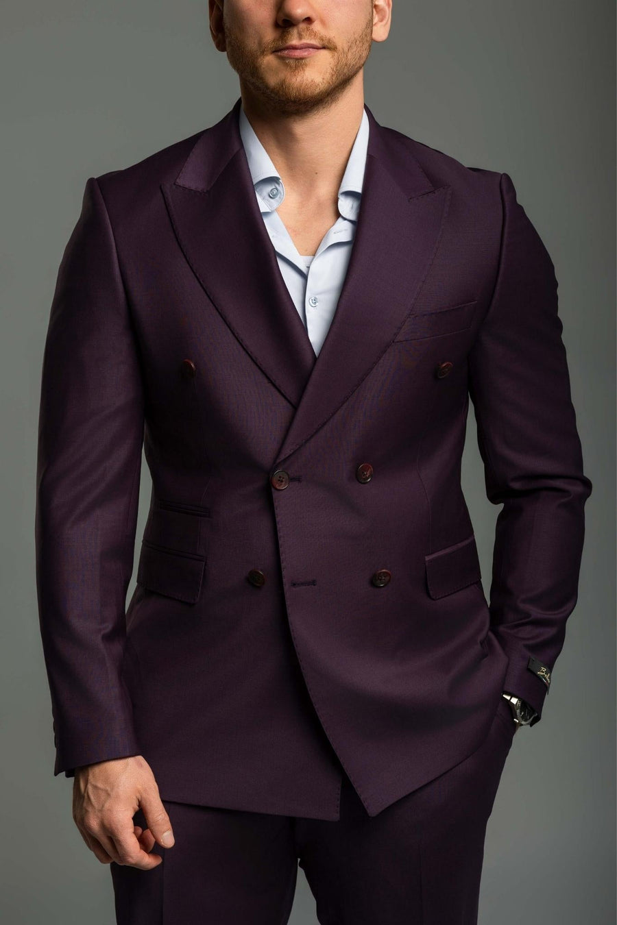 Doppelreiher Cashmere viola