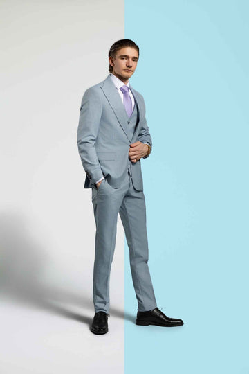 Eisblau Suit – | Bellino Moda