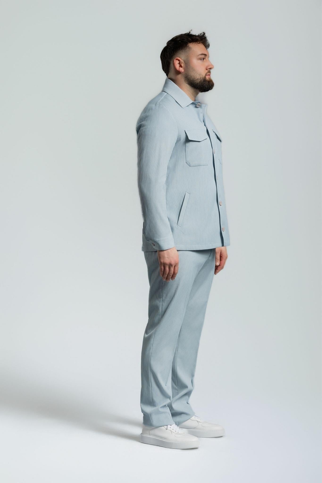 Elegant sweatwear babyblau – | Bellino Moda