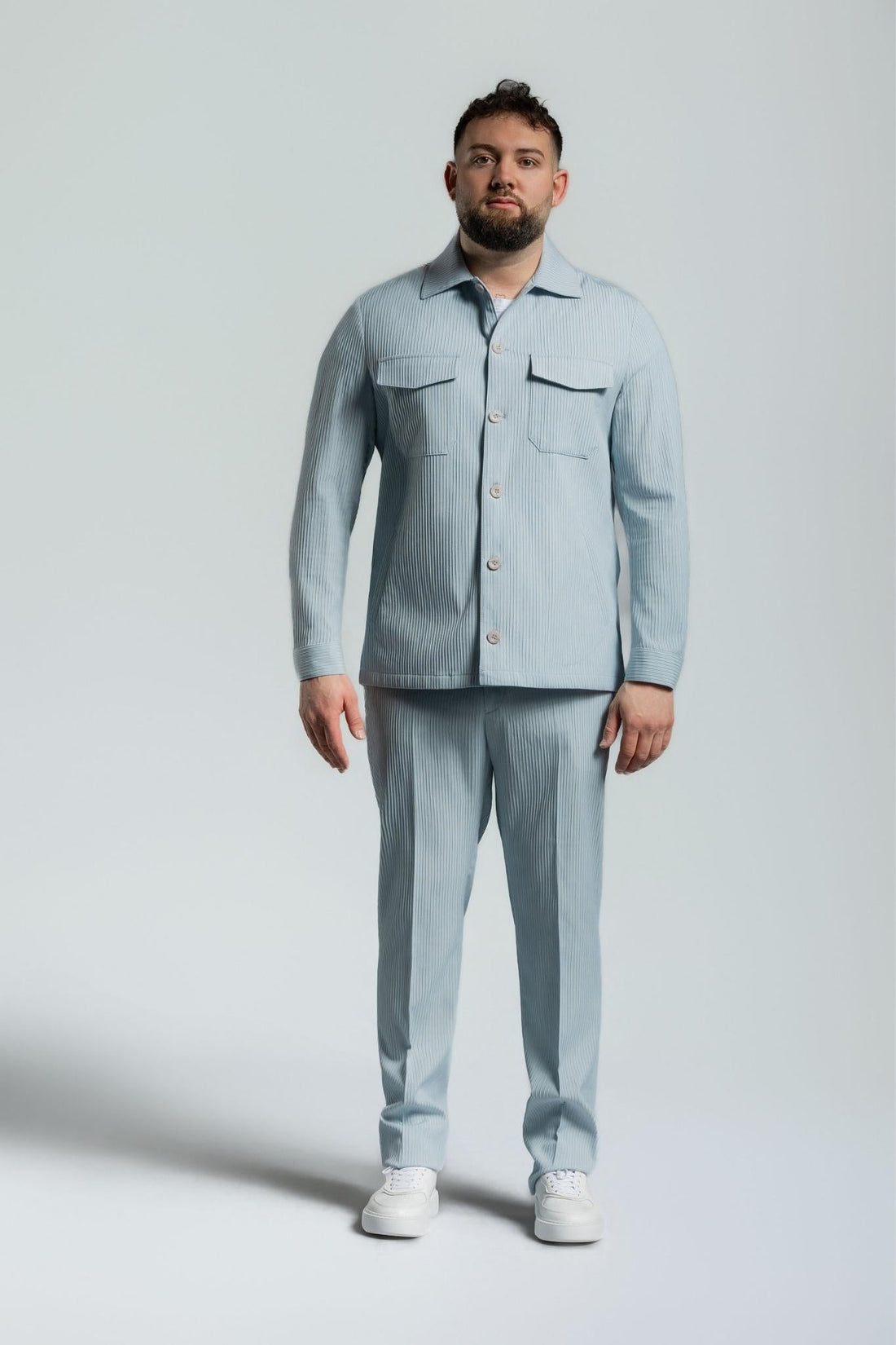 Elegant sweatwear babyblau – | Bellino Moda