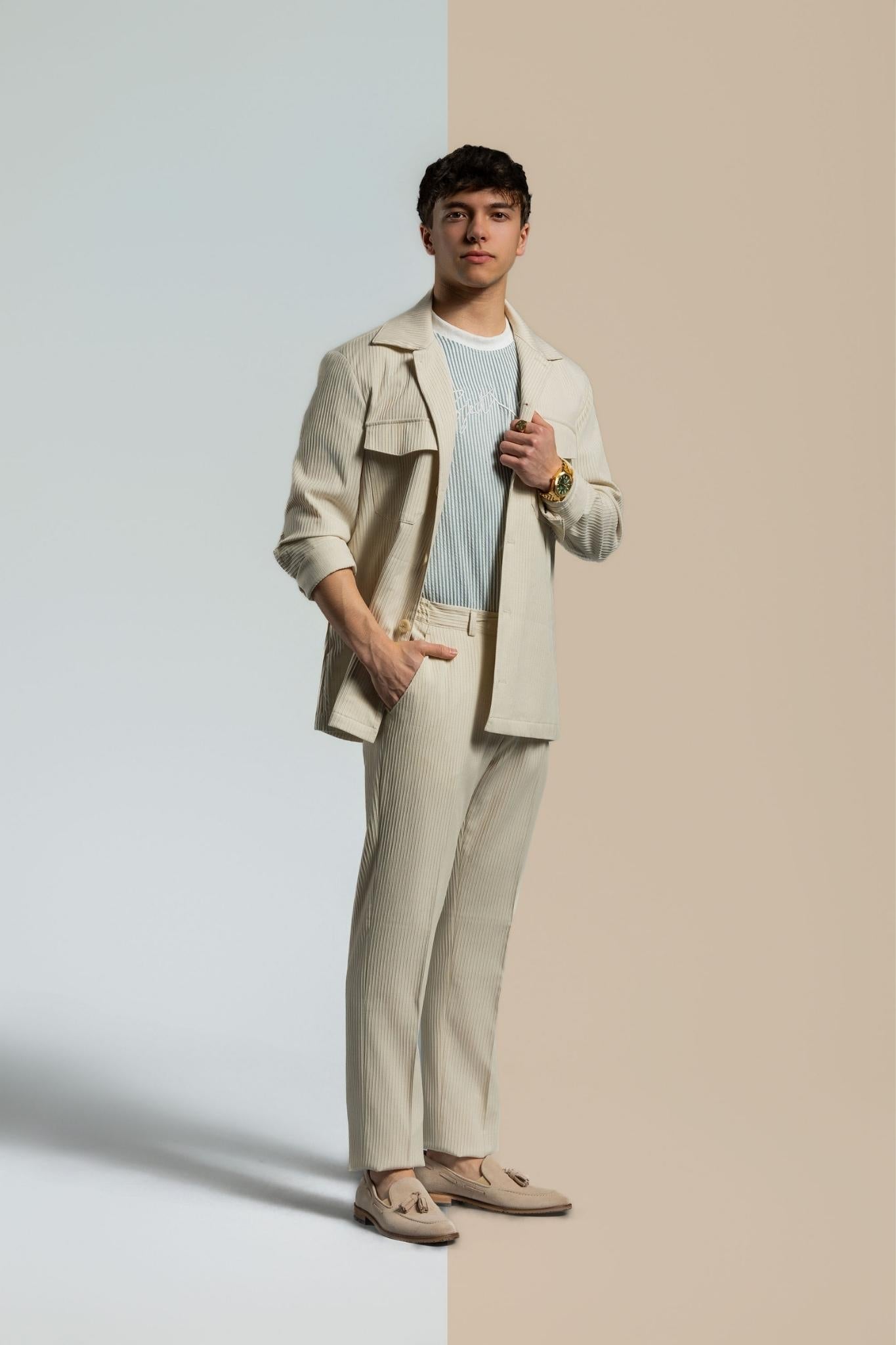 Elegant sweatwear beige – | Bellino Moda