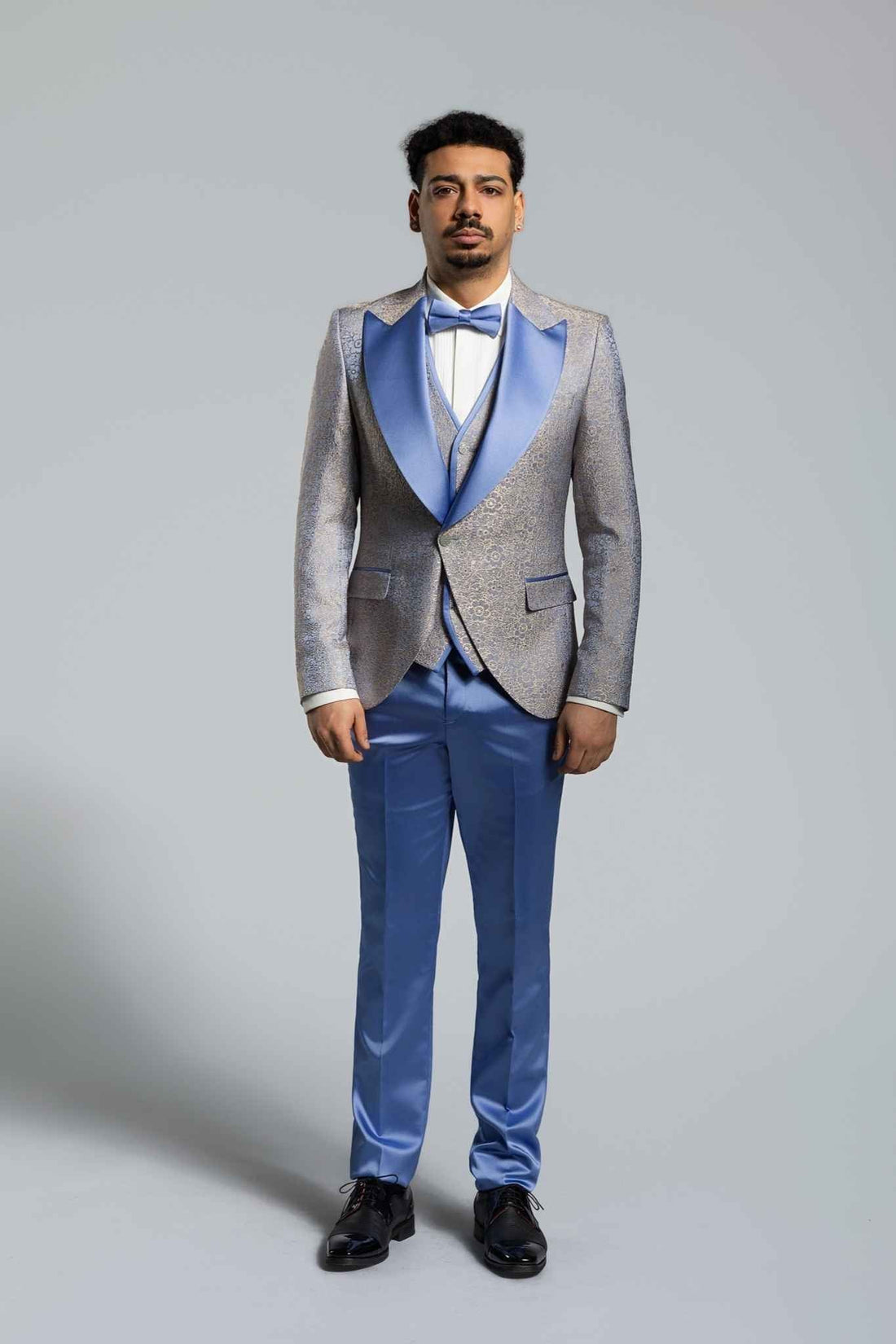 Grau Blau Weeding Suit – | Bellino Moda