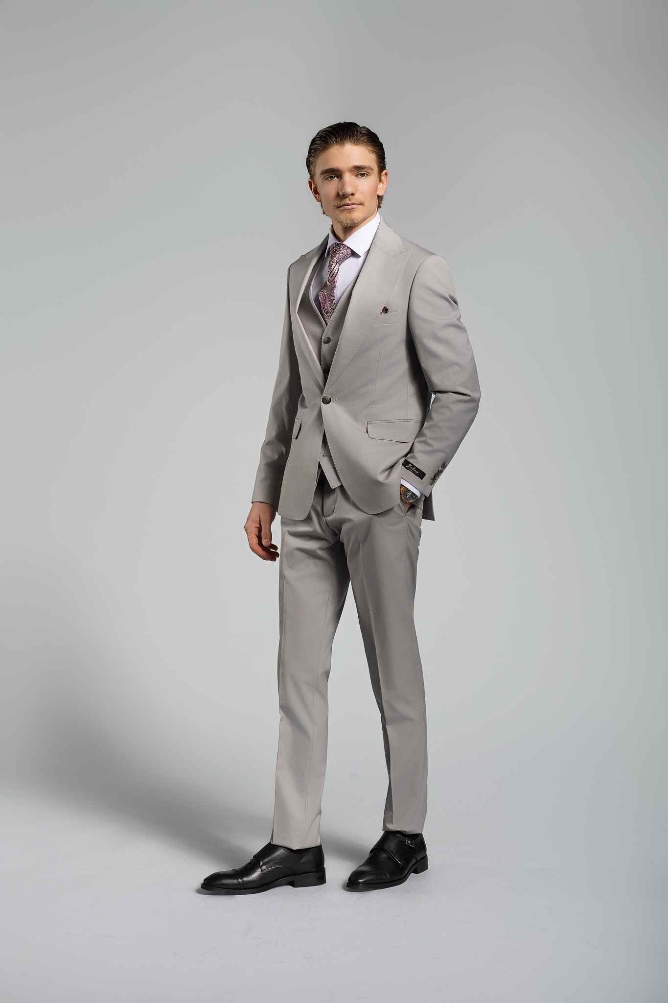 Grau Bussines Suit – | Bellino Moda