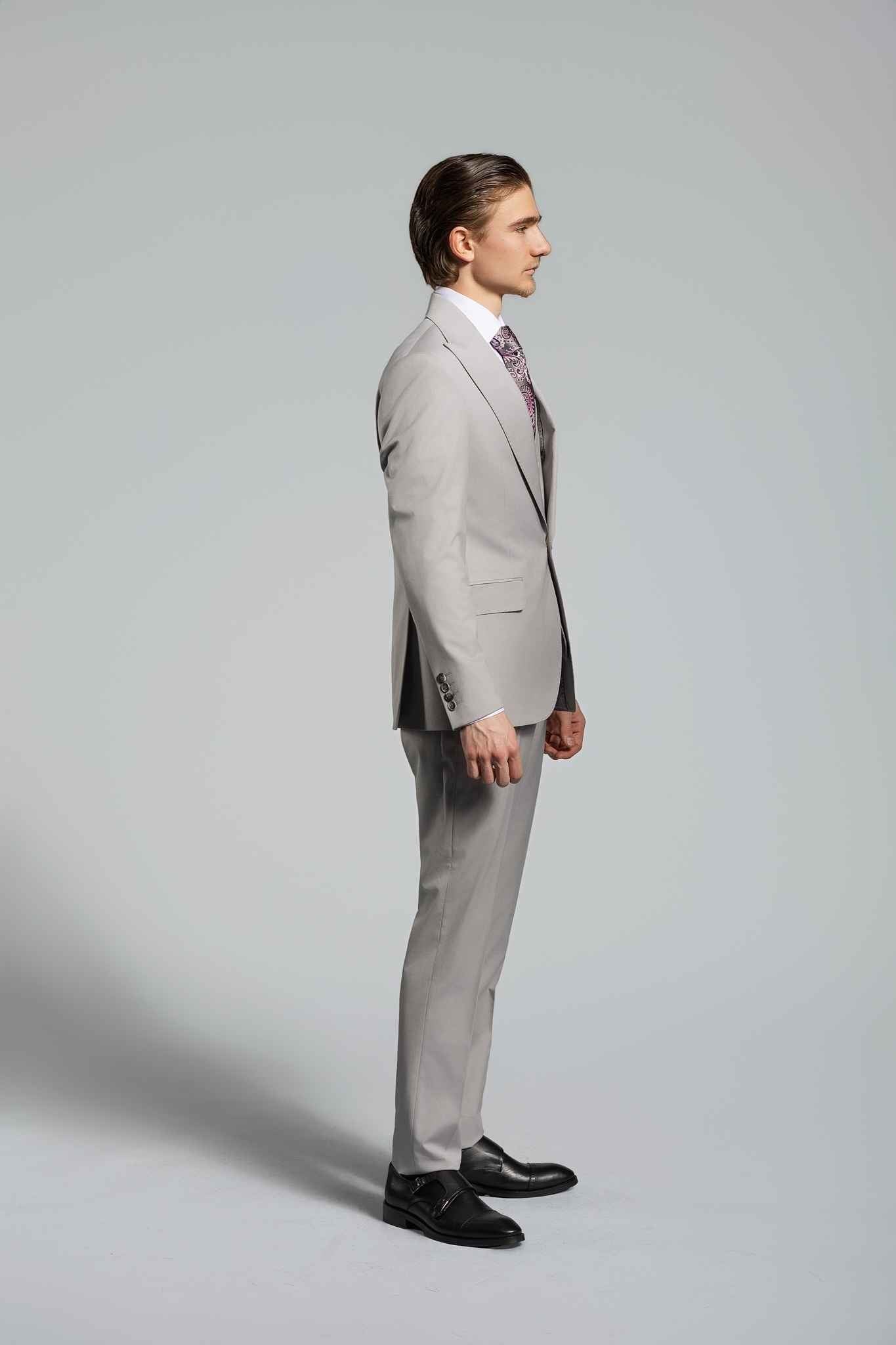 Grau Bussines Suit – | Bellino Moda