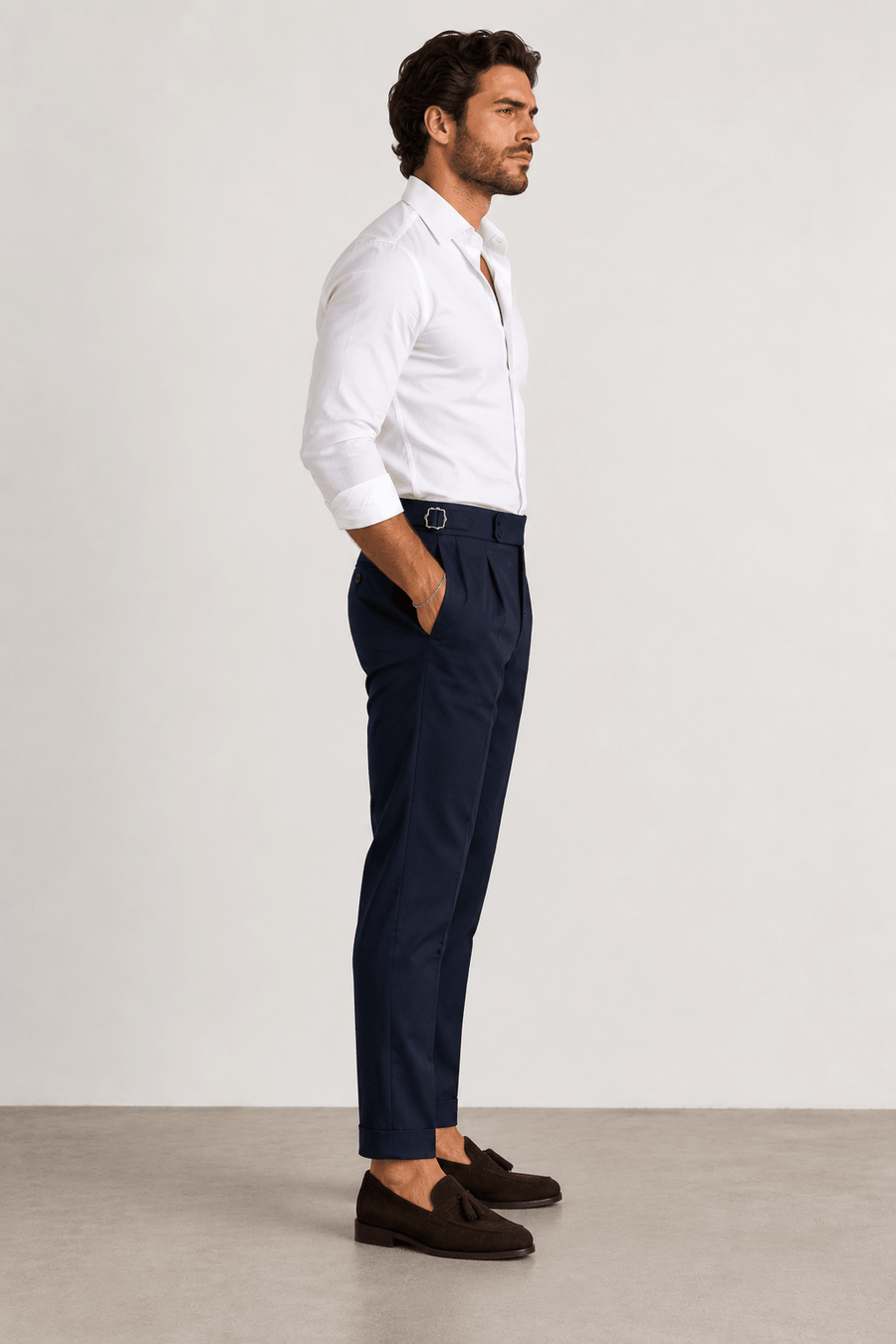 Herren Chinohose Torino – Dunkelblau Navy