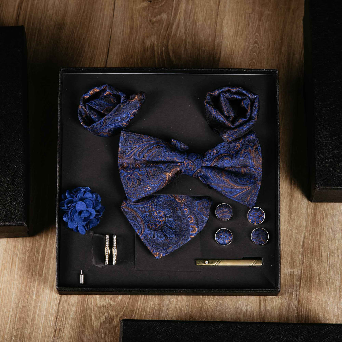 Imperial Dunkelblau – Herren Accessoire Set – | Bellino Moda