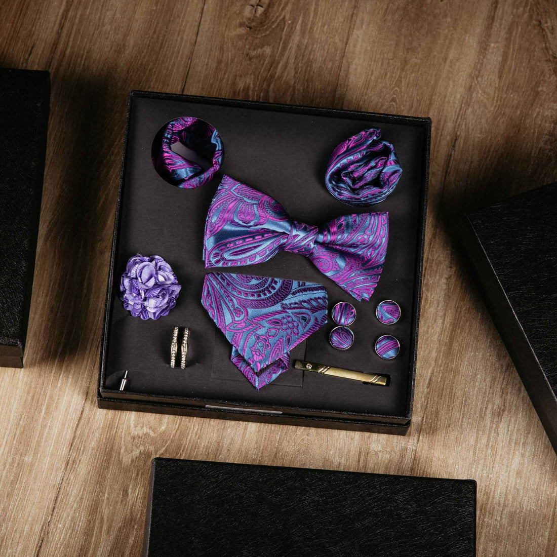 Imperial Hellviolet - Herren Accessoire Set – | Bellino Moda