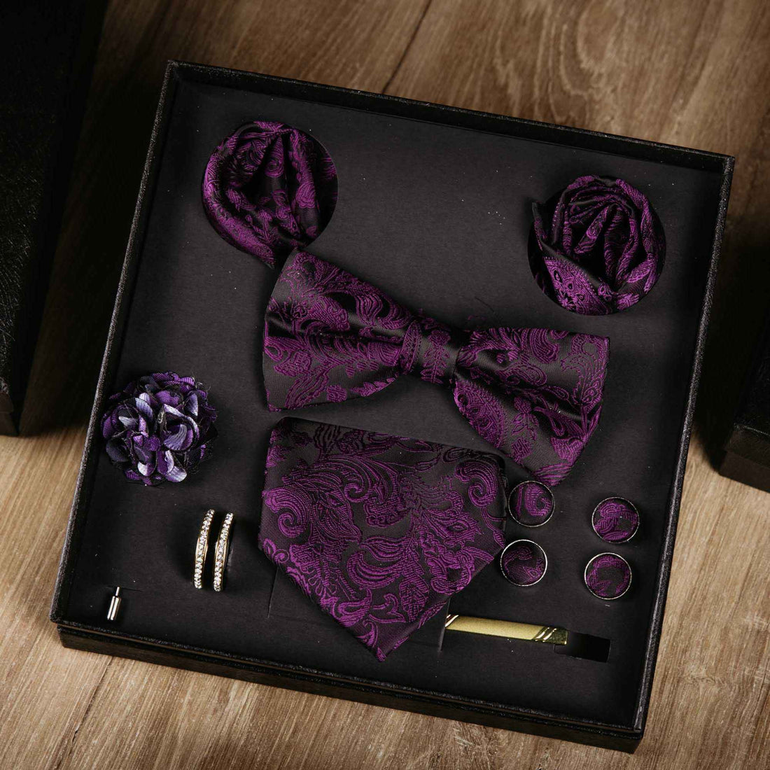 Imperial Violet – Herren Accessoire Set – | Bellino Moda