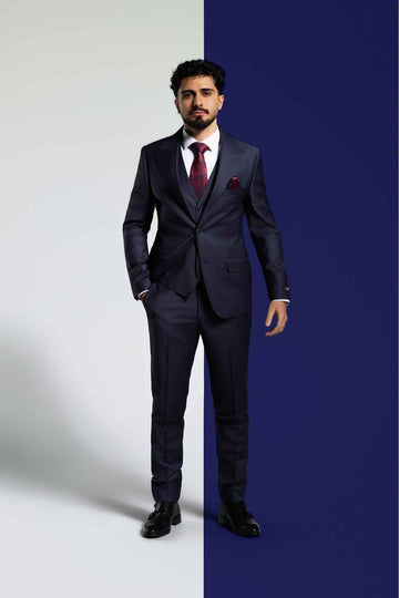 Kachmiranzug dunkelblau – | Bellino Moda