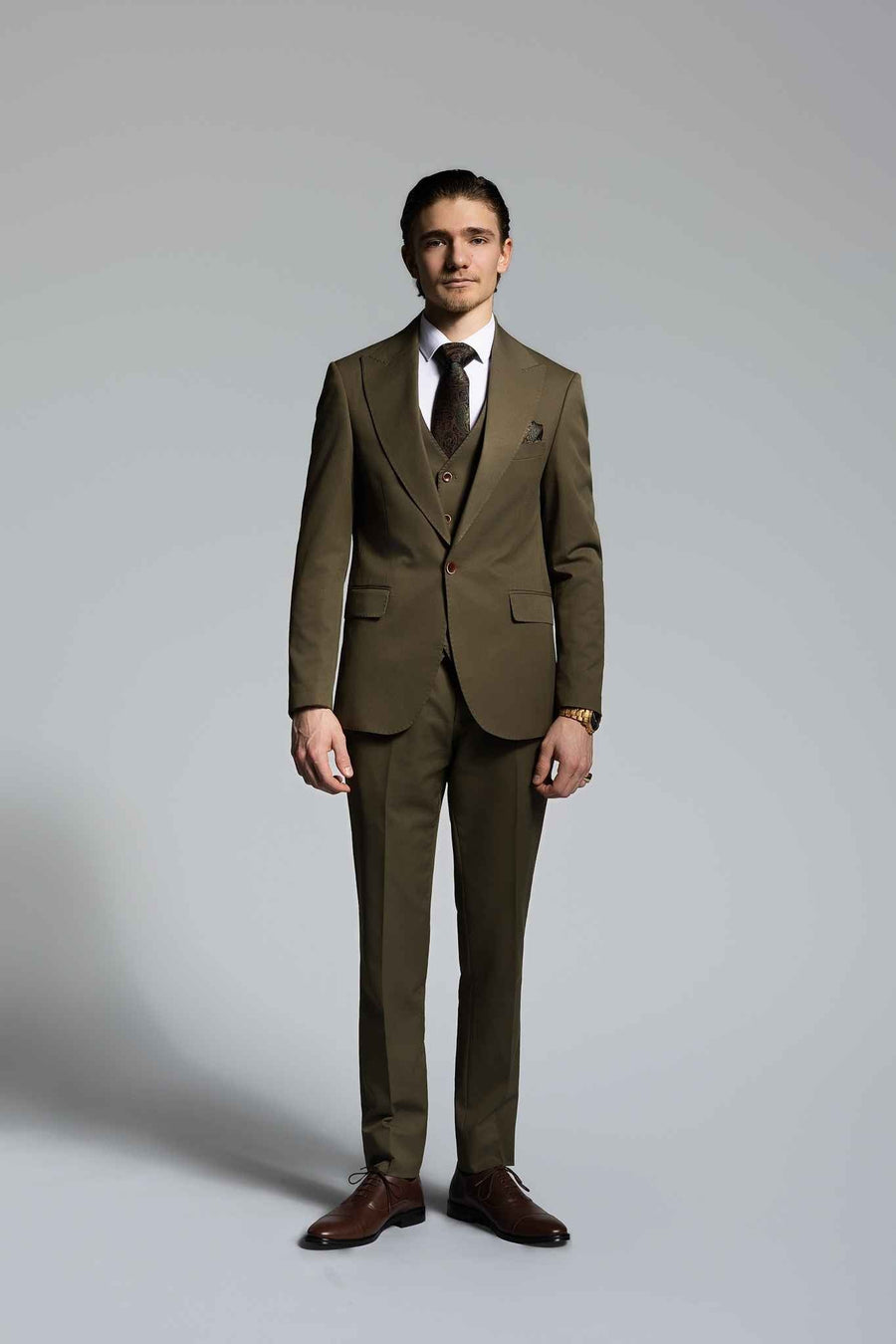 Olivengrün Suit