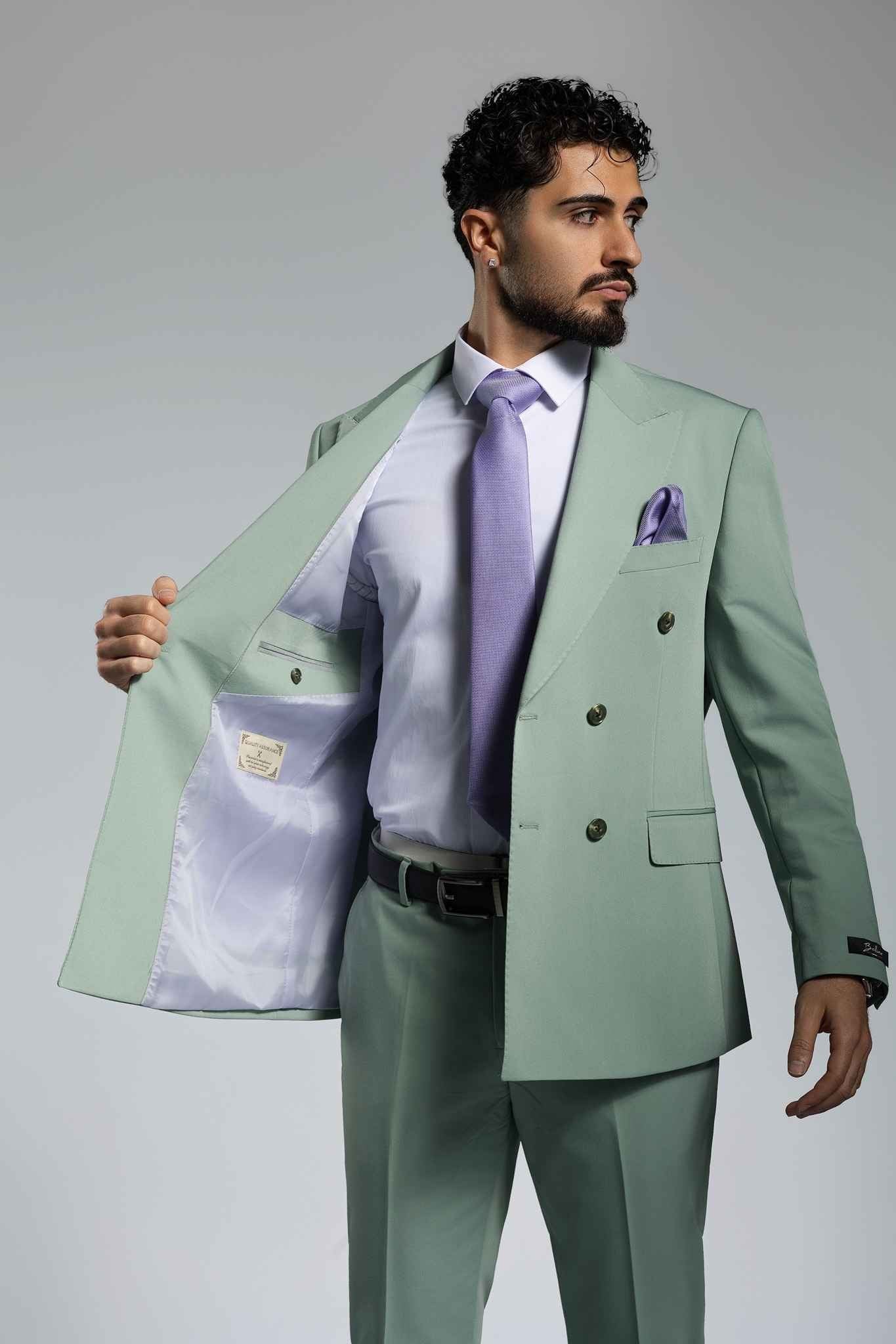 Pastellgrün Suit – | Bellino Moda