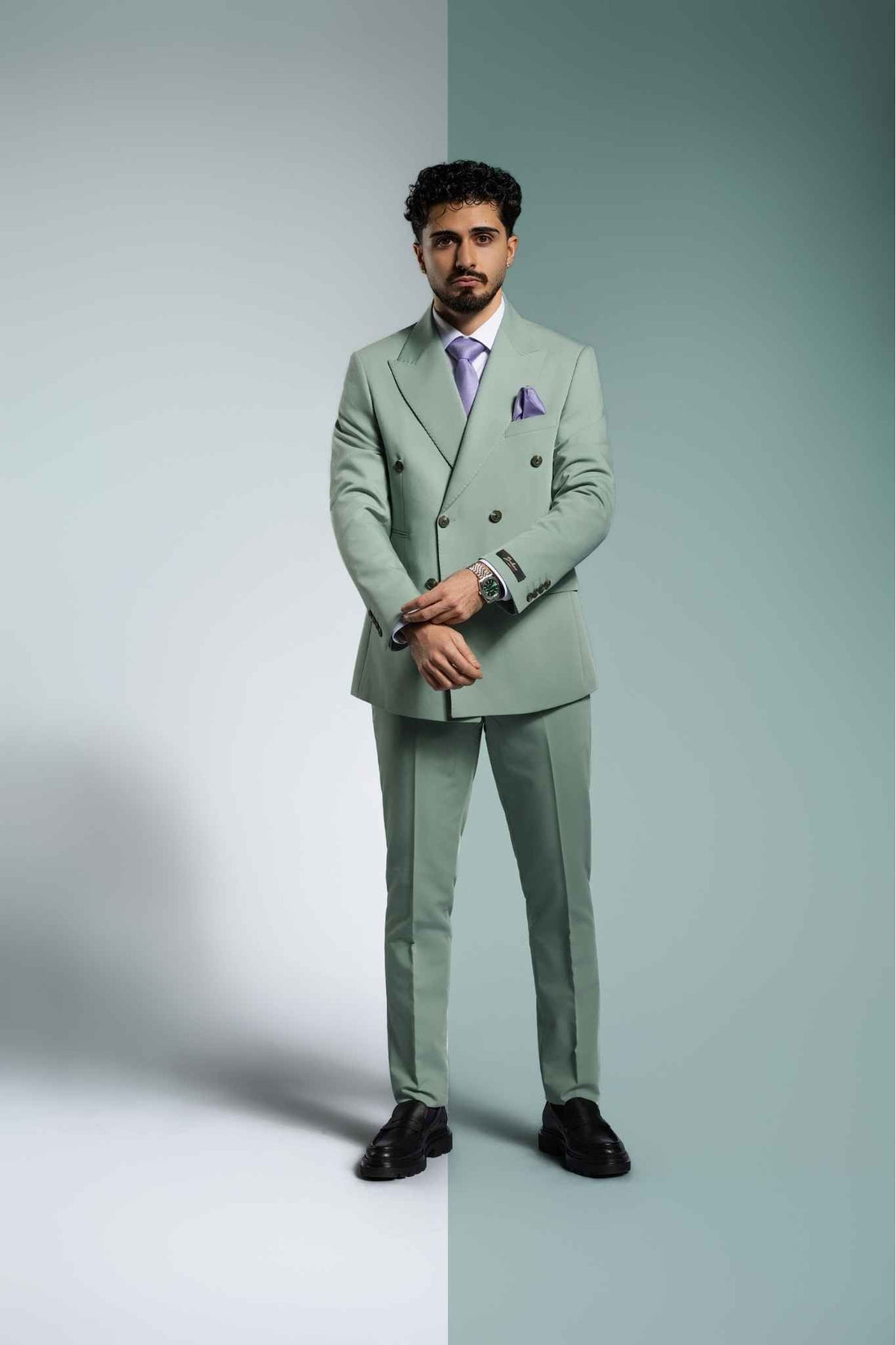 Pastellgrün Suit – | Bellino Moda