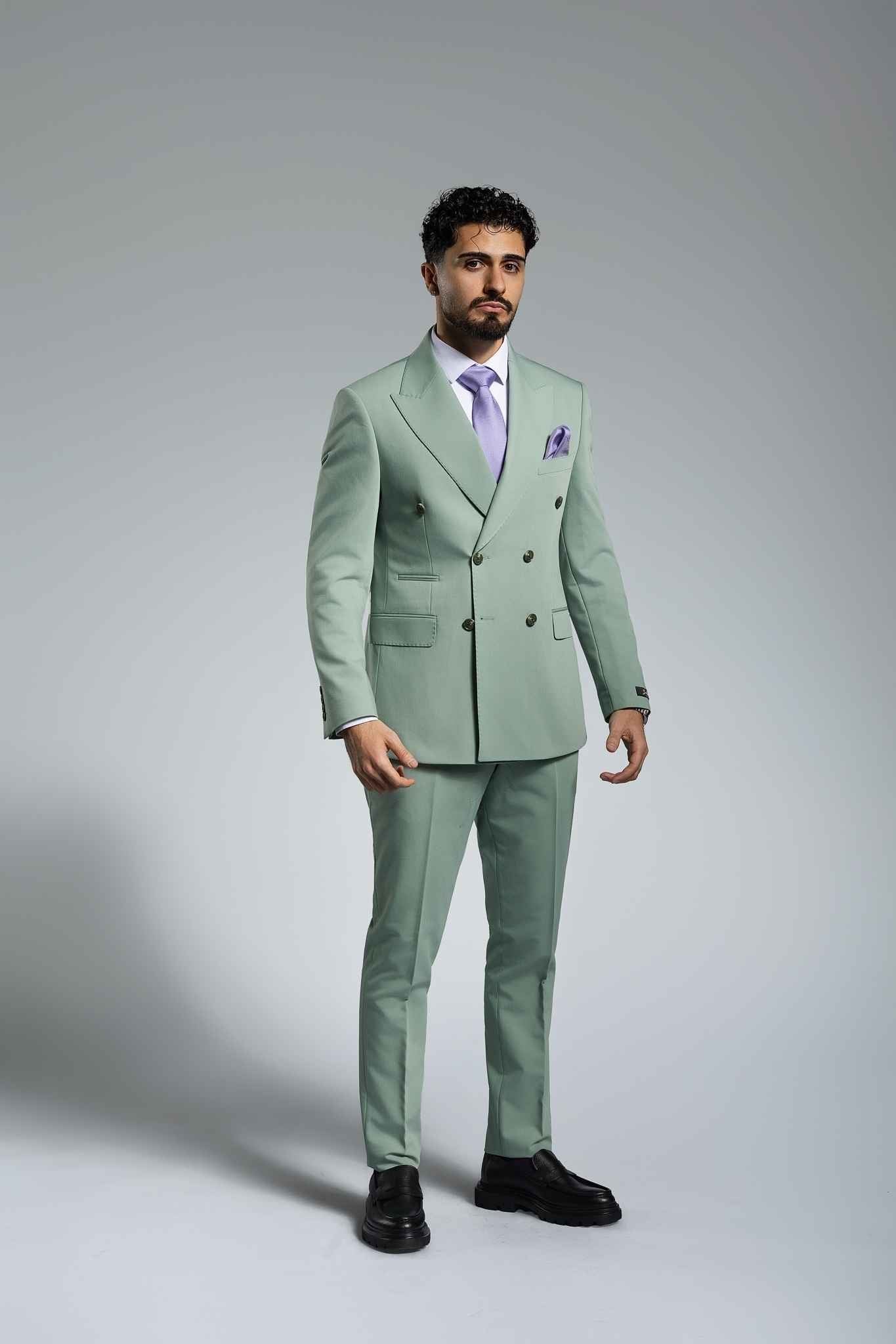 Pastellgrün Suit – | Bellino Moda