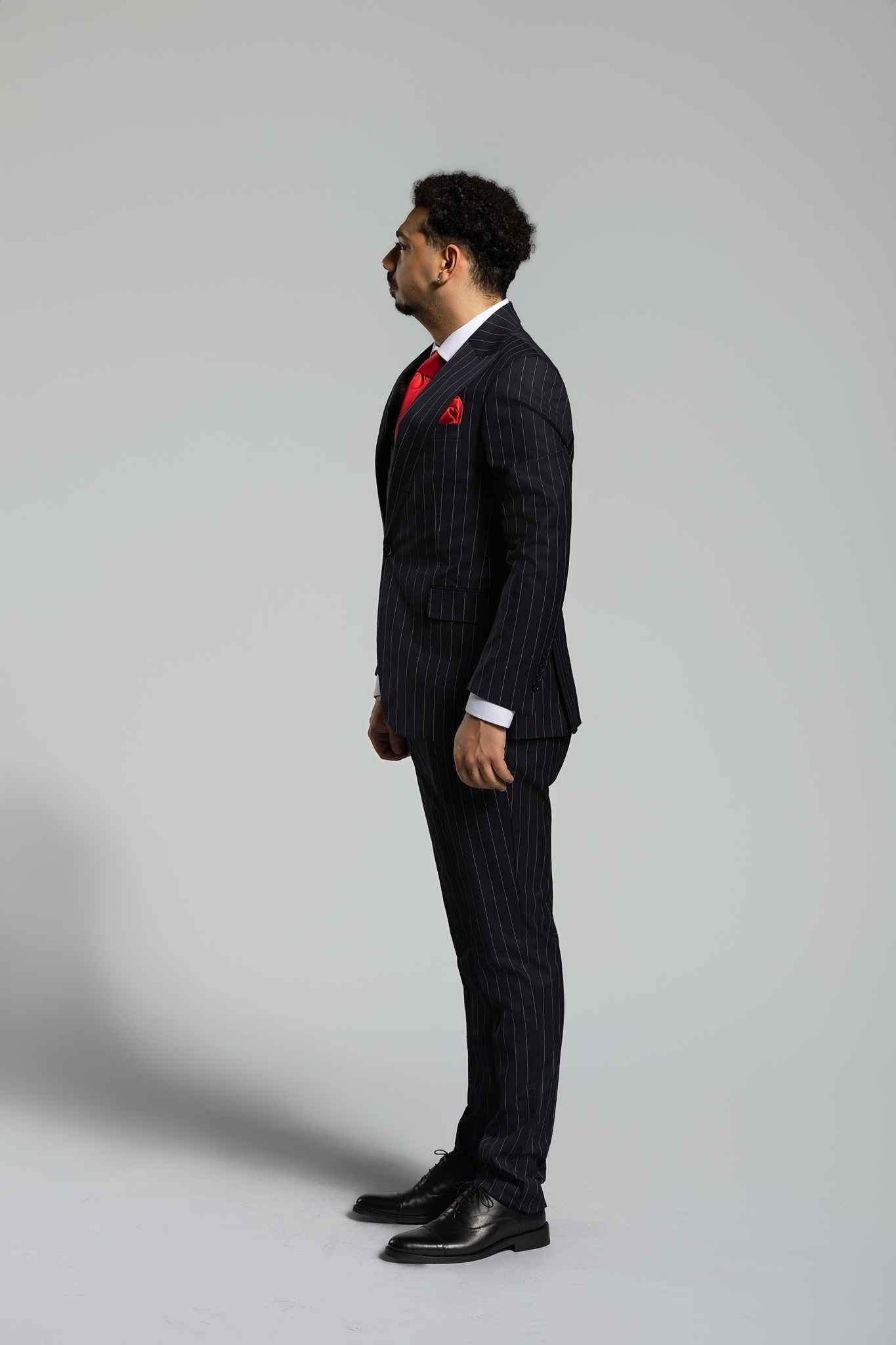 Schwarz gestreift Business – | Bellino Moda