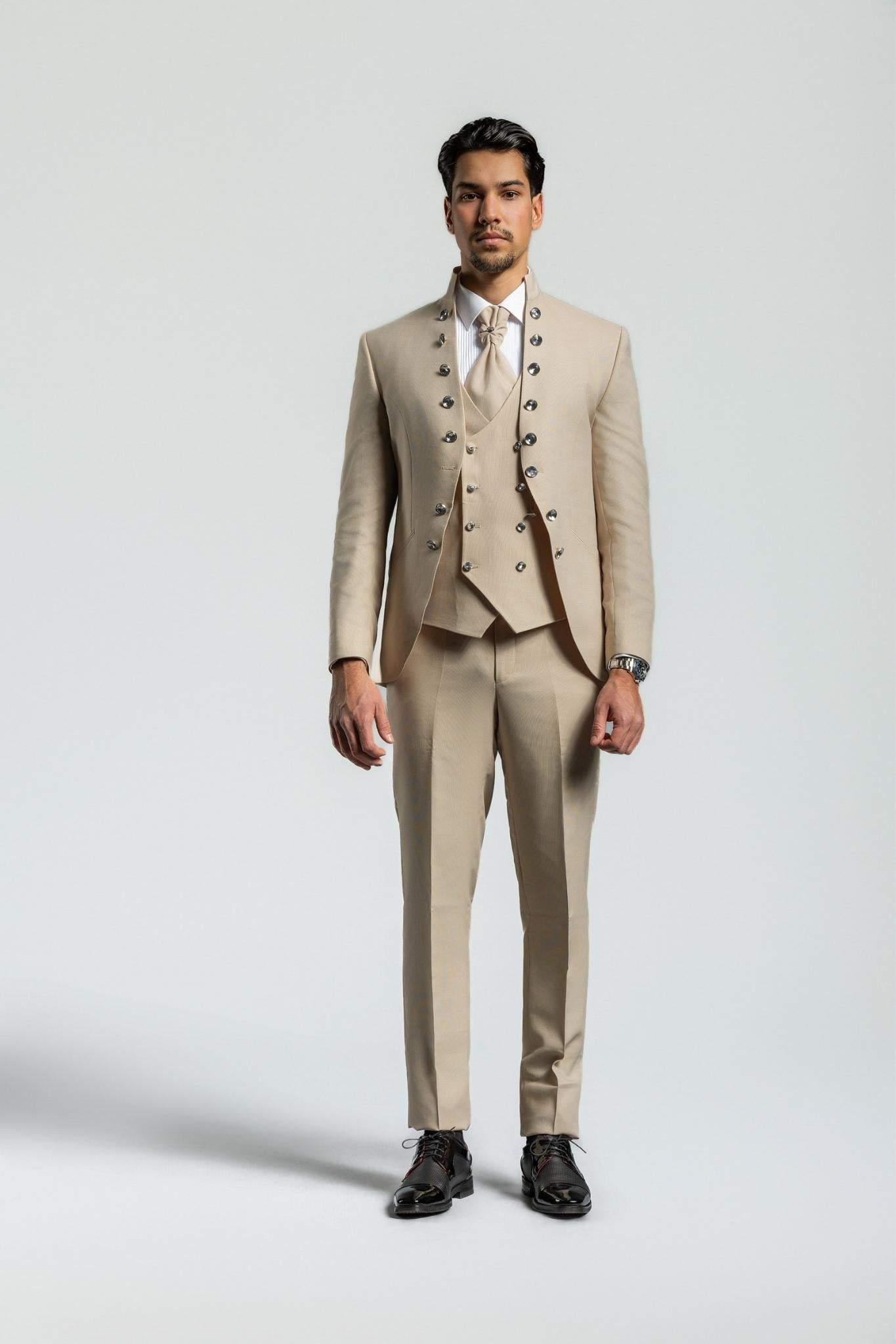 Smokinganzug beige – | Bellino Moda