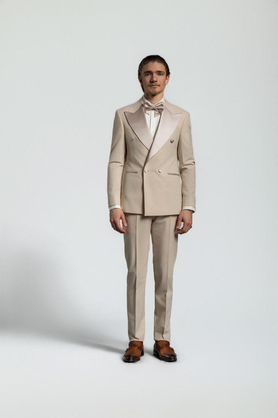 Doppelreiher Smoking beige